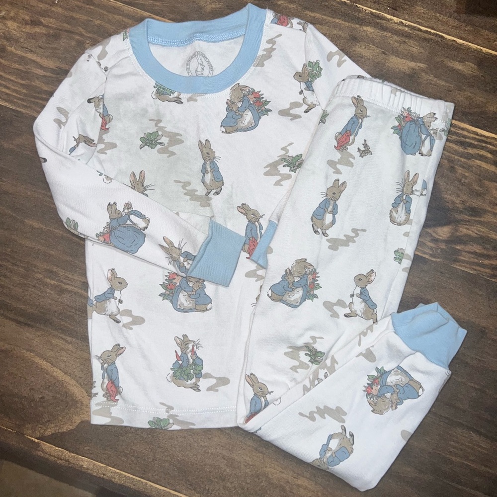 Peter Rabbit Tight Fit Pajama Set 🐰 Pottery Barn Kids Toddler Pajamas size 3T